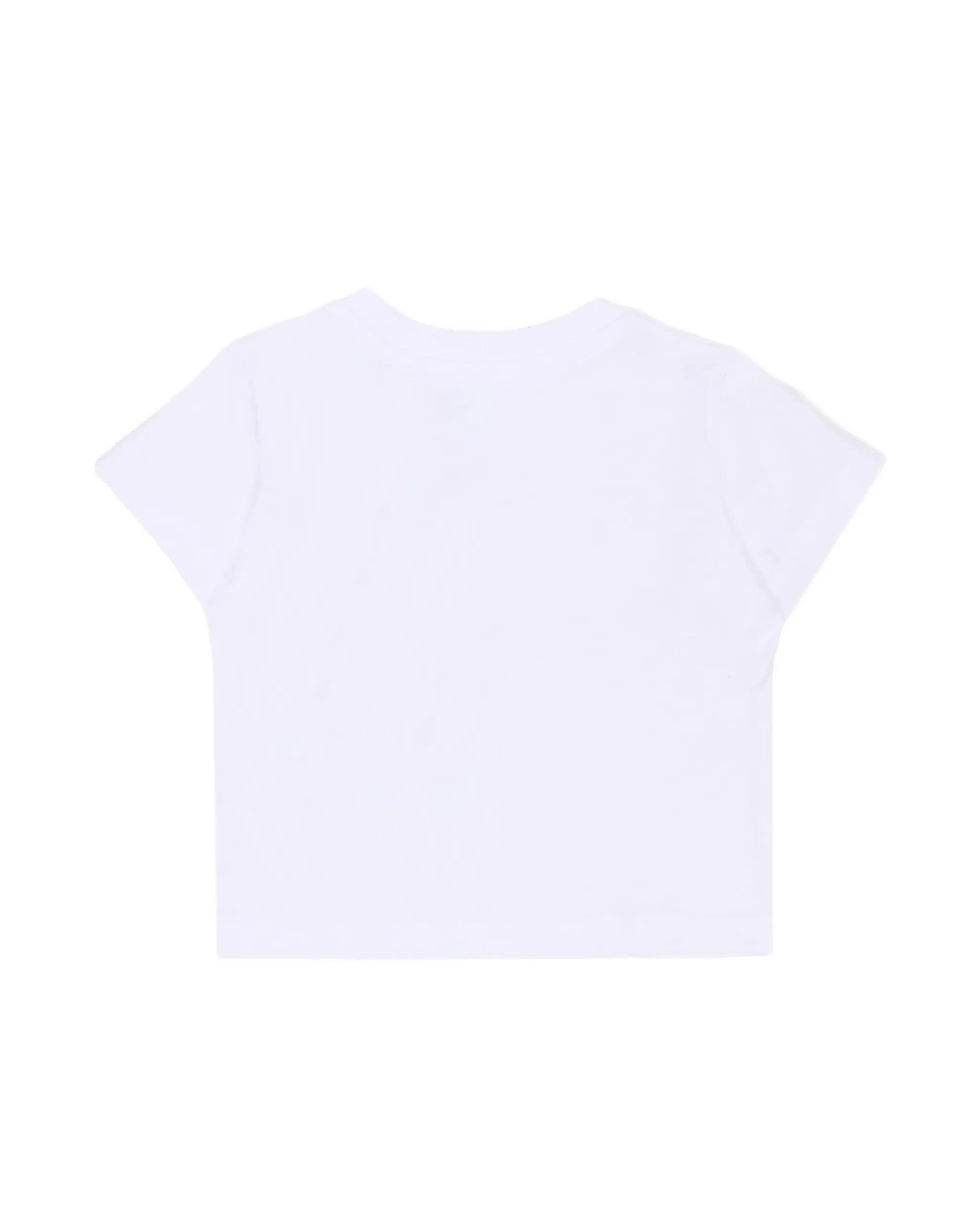 Moschino Kids T-Shirt Bianco con Logo Teddy Bear per Neonati
