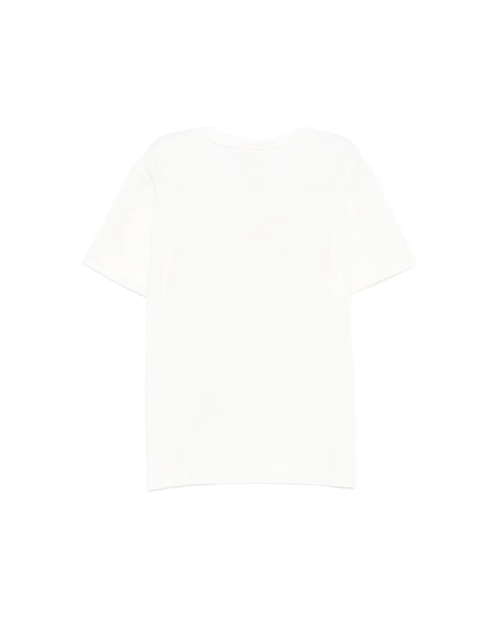 Elisabetta Franchi La Mia Bambina T-shirt Panna con Ricamo Logo per Bambine