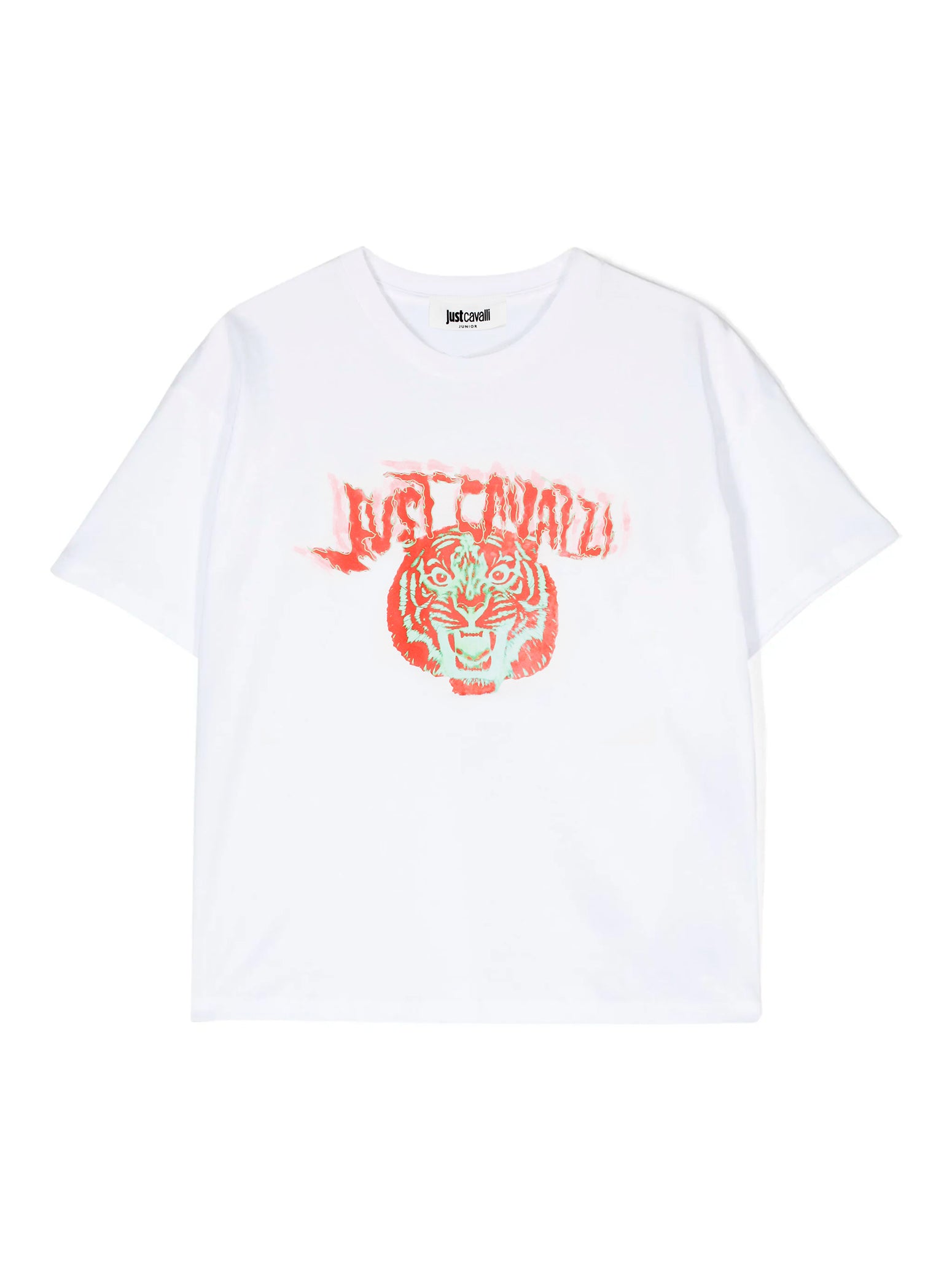 Just Cavalli T-Shirt Bianca con Stampa per Bambini