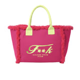 F**K Kids Maxi Borsa Fucsia e Lime con Logo per Bambine