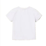 Twinset Kids T-Shirt Off-White con Logo per Bambine