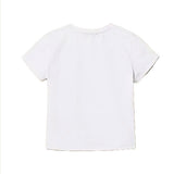 Twinset Kids T-Shirt Off-White con Logo per Bambine