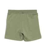 Moschino Kids Short Verde con Logo Teddy Bear per Neonati