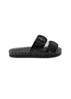 Sensi Kids Black Fluo Sandalo Nero Doppia Fascia per Bambini