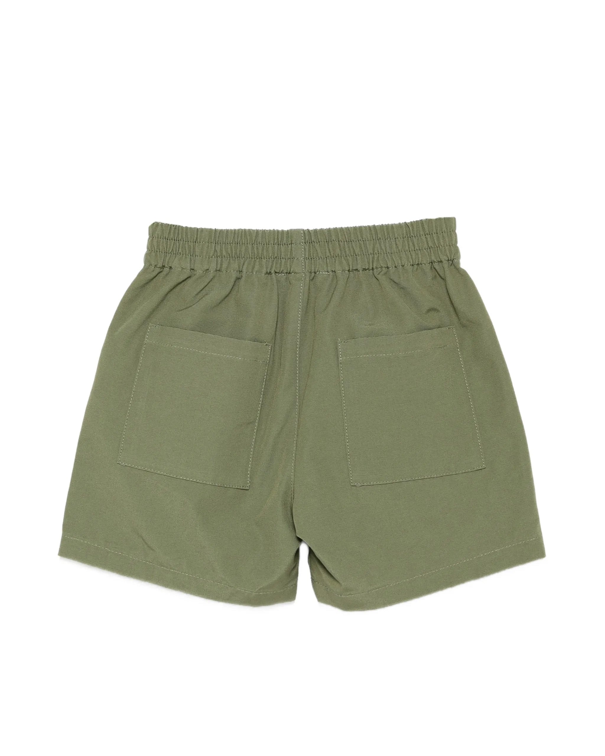 Moschino Kids Short Moschino Kids Short Verde con Logo Teddy Bear per Neonati
