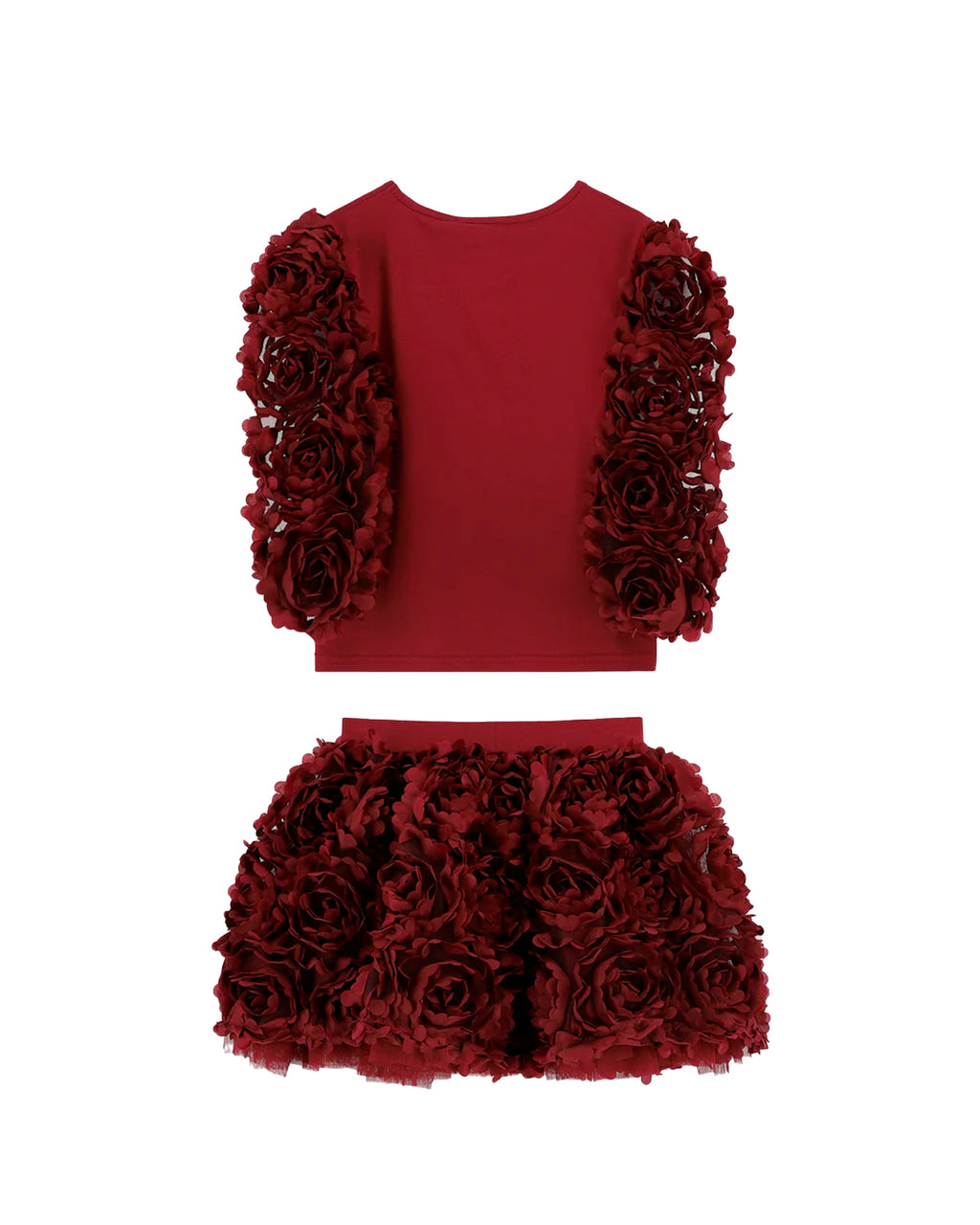 Angel's Face Kids Set Completo Bordeaux con Rose 3D per Bambine