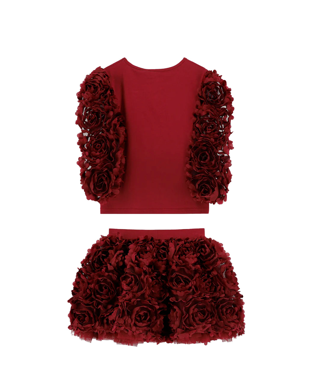 Angel's Face Kids Set Completo Bordeaux con Rose 3D per Bambine