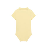 Lacoste Kids Body Giallo con Ricamo Logo per Neonati