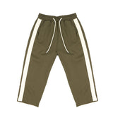 Yes London Kids Pantalone Verde con Laccio e Logo in Rilievo sul Retro Tasca per Bambini