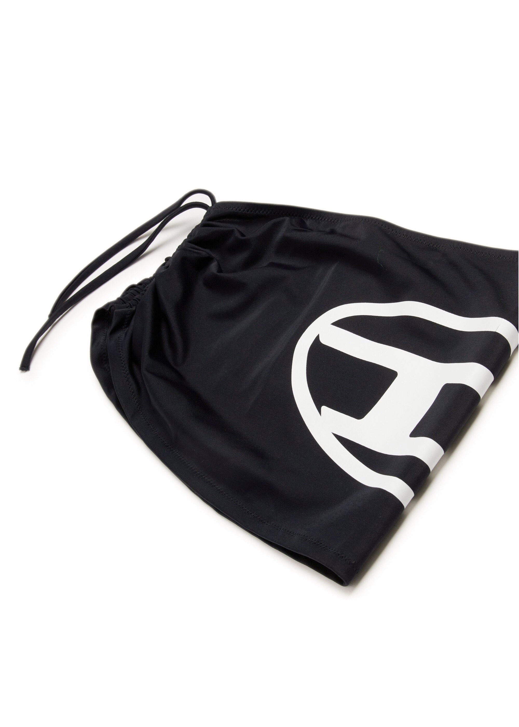 Diesel Kids Copricostume Nero con Oval D per Bambine