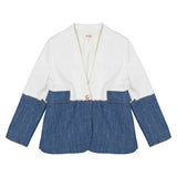 Vicolo Kids Giacca Blazer Panna Denim per Bambine