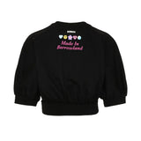 Barrow Kids T-Shirt Nero con Toppe per Bambine
