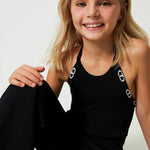 Twinset Kids Tuta in Maglia con Logo Jacquard 