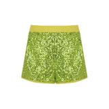 4giveness Kids Short in Pailettes Verde per Bambine