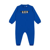 Moschino Kids Tutina Blu con Stampa Teddy Bear per Neonati
