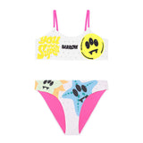 Barrow Kids Costume Bikini Crema con Stampa per Bambine