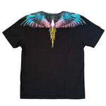 Marcelo Burlon County of Milan Kids T-Shirt Nero con Stampa per Bambini