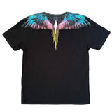Marcelo Burlon County of Milan Kids T-Shirt Nero con Stampa per Bambini