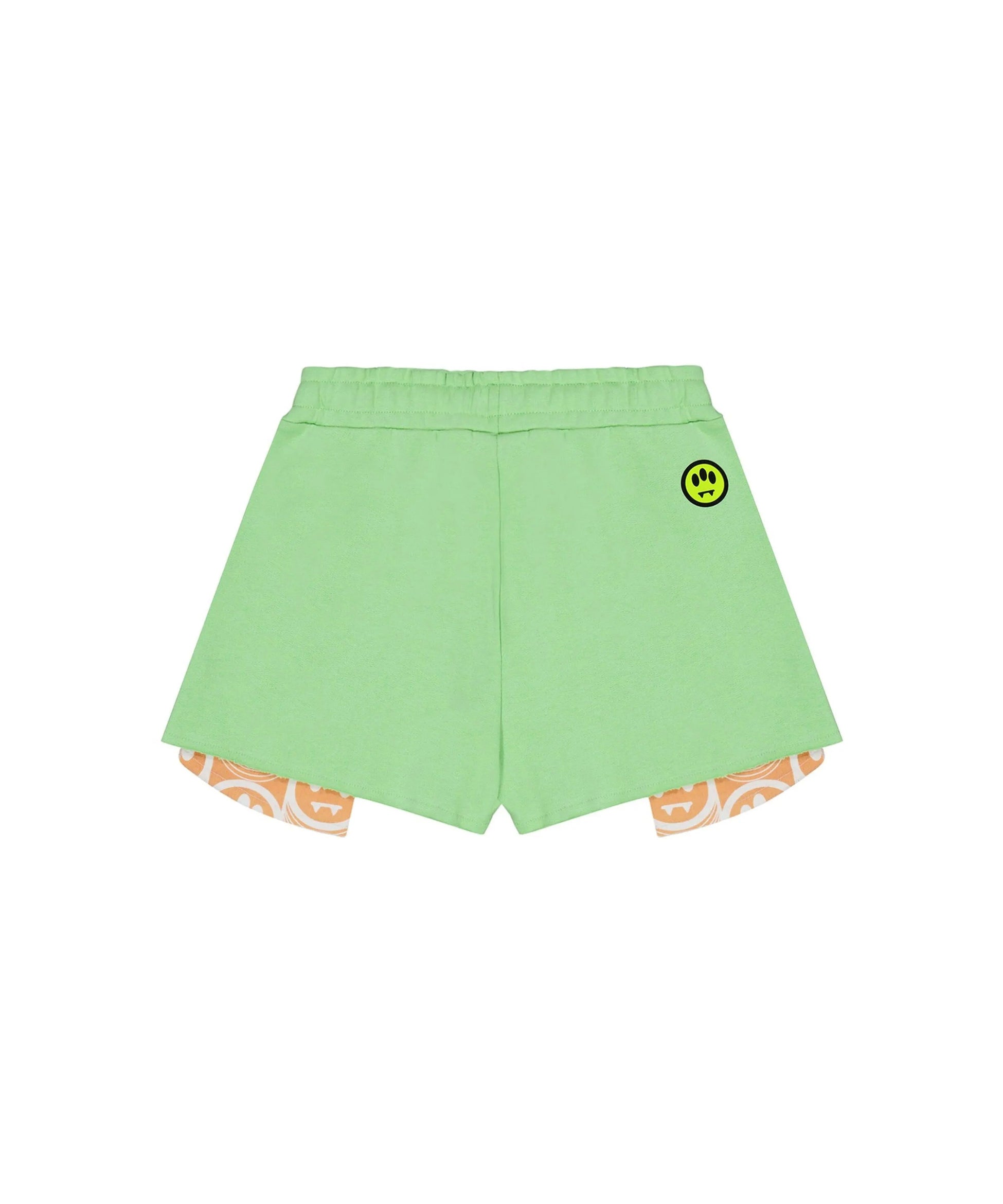 Barrow Kids Shorts Verdi con Stampa per Bambine