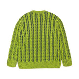 Diesel Kids Maglione Intrecciato Verde per Bambini (retro)