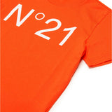 N°21 Kids Orange T-shirt with Print