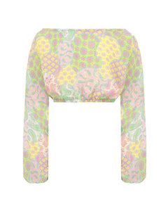 4Giveness Kids Top in Mussola Fantasia Cashemir Pastel per Bambine