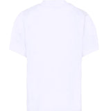 Dsquared2 Kids T-shirt Bianca Monocolore con Logo in Rilievo per Bambini