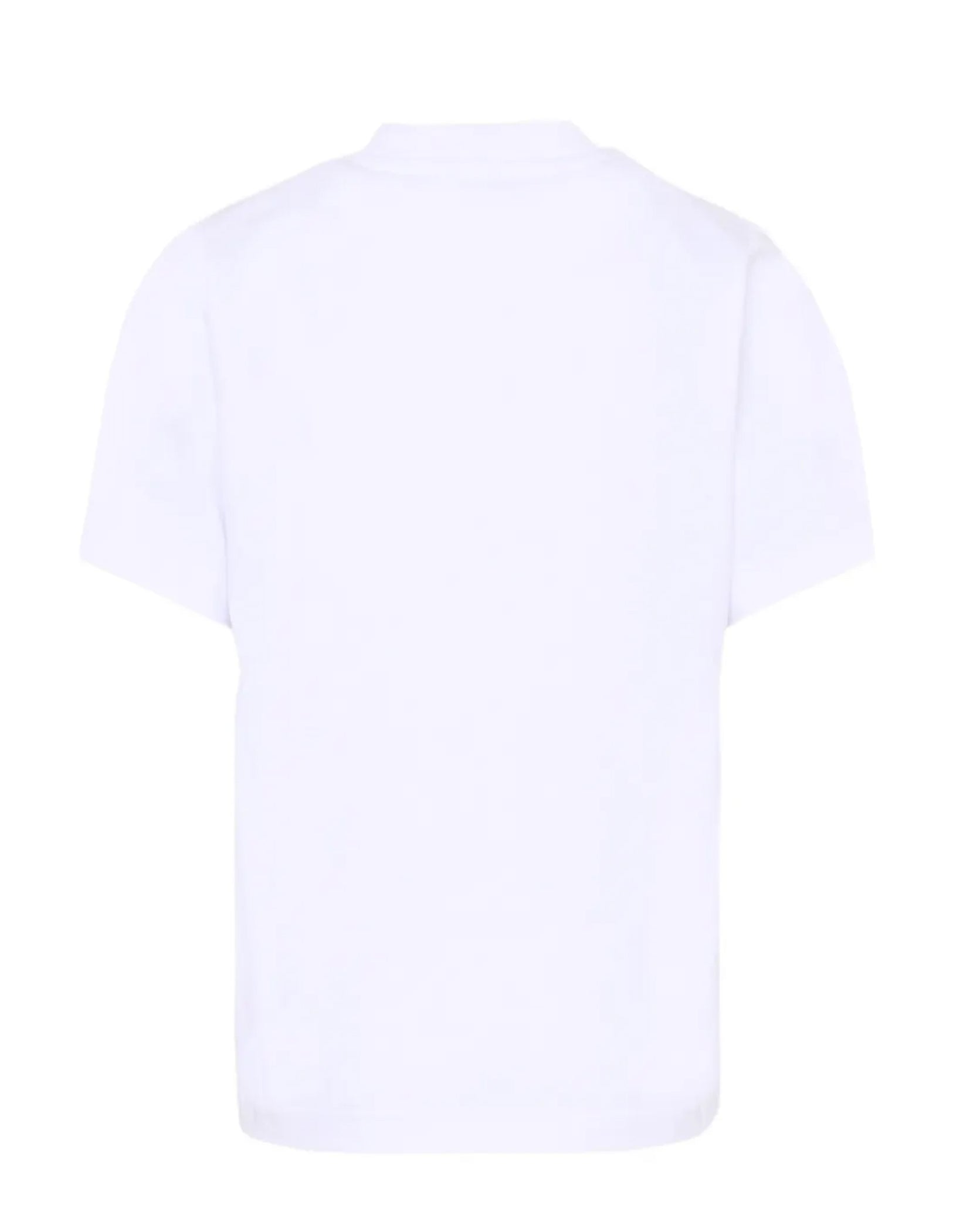 Dsquared2 Kids T-shirt Bianca Monocolore con Logo in Rilievo per Bambini