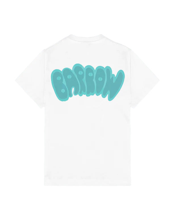 Barrow Kids T-Shirt Off-White con Stampa Logo per Bambini