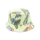 Roberto Cavalli Kids Cappello Bucket Lime con Fantasia per Bambini