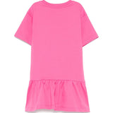 Moschino Kids Abito Fucsia con Stampa Toy per Bambine