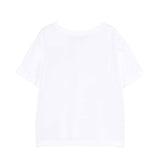 Just Cavalli Kids T-Shirt Bianco con Stampa Logo per Bambine