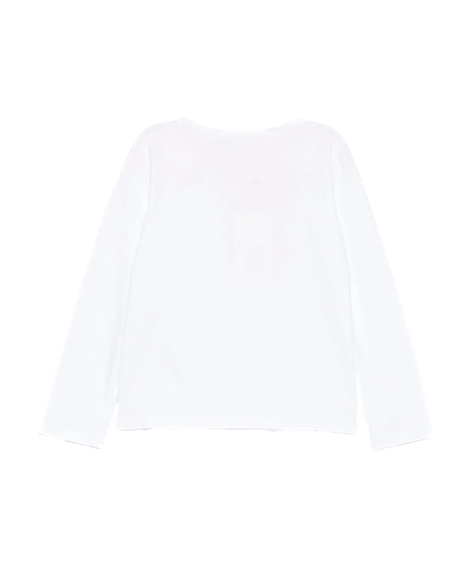 Twinset Kids T-Shirt Maniche Lunghe con Stampa Teddy per Bambine