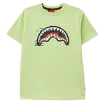 Sprayground Kids T-Shirt Verde Salvia con Stampa per Bambini