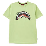 Sprayground Kids T-Shirt Verde Salvia con Stampa per Bambini