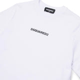 Dsquared2 Kids T-shirt Bianca con Stampa Logo per Bambini