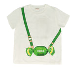 Vicolo Kids T-Shirt Off-White con Stampa per Bambine
