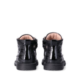 Elisabetta Franchi Tronchetto nero con Logo All-Over per Neonate