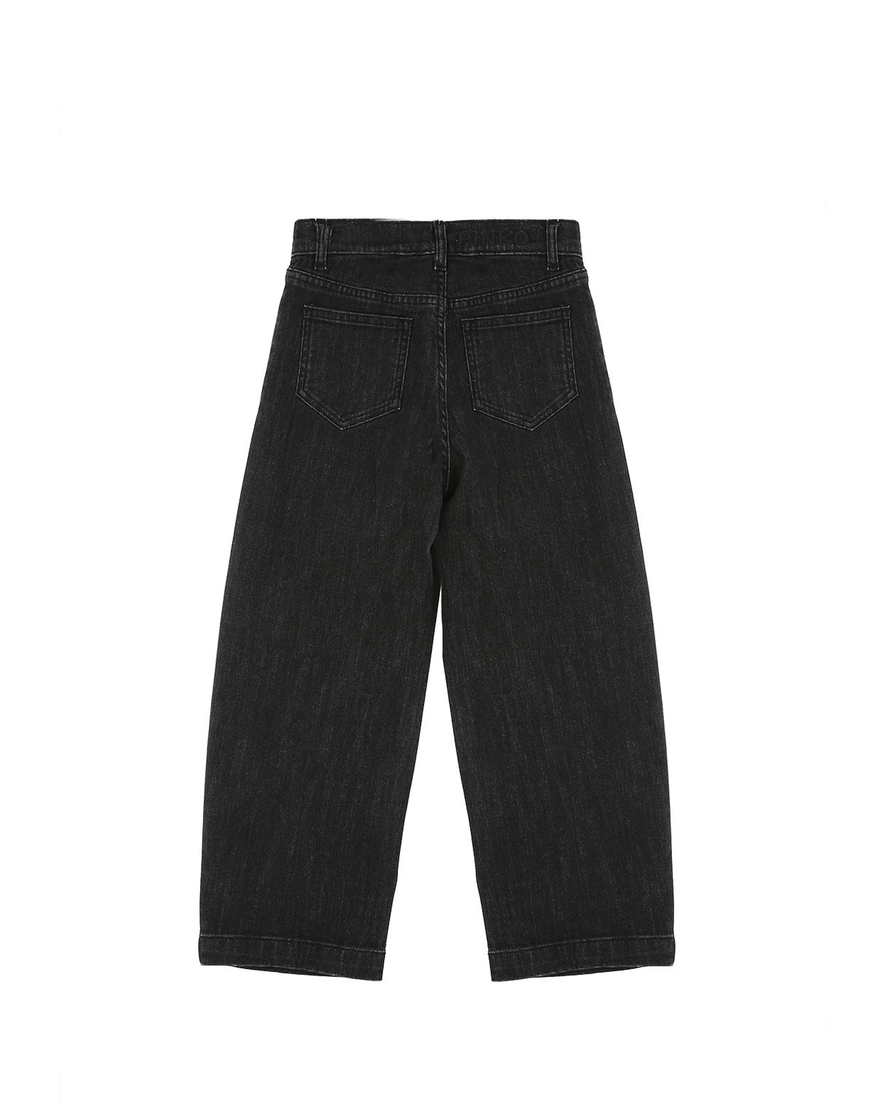 Pinko Kids Jeans Nero con Dettagli Borchie All Over per Bambine