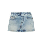 Diesel Kids Gonna in Jeans Chiaro Sfumato per Neonate