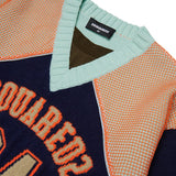 Dsquared2 Kids Maglione Blu Fantasia per Bambini