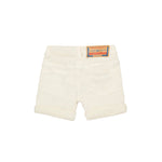 Diesel Kids Short in JoggJeans Panna per Neonati