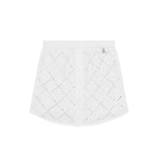 Patrizia Pepe Gonna Bianca Traforata per Bambine