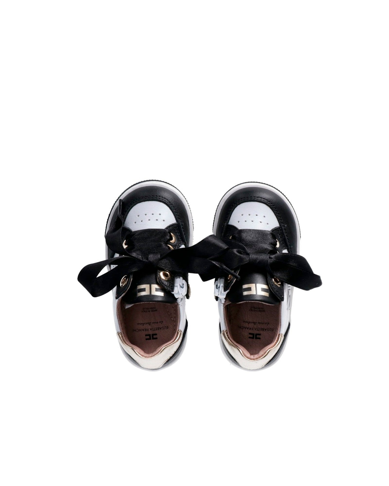 Elisabetta Franchi La Mia Bambina Sneakers Nere/Avorio per Bambine