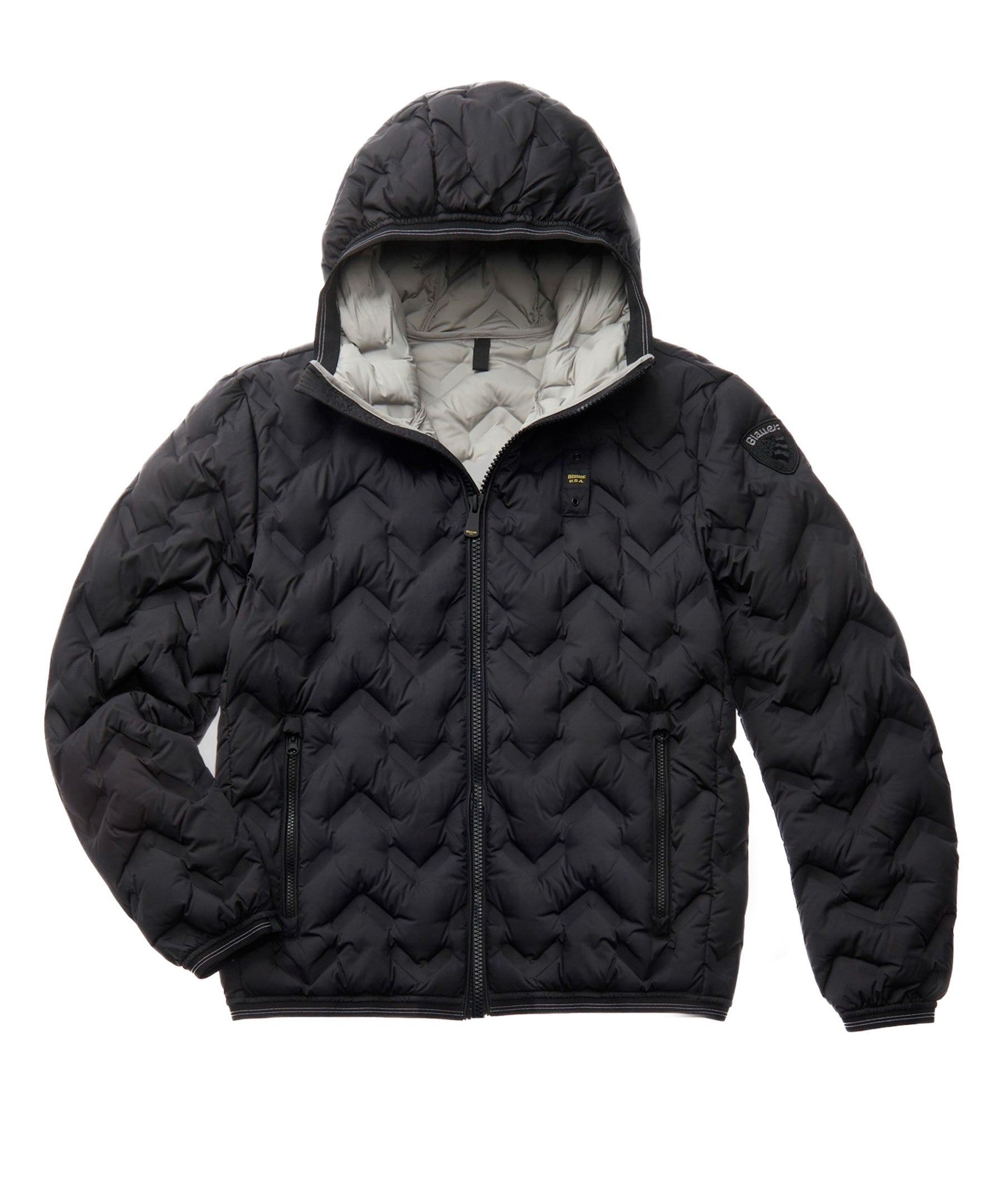 Blauer Kids Giubbino Nero Nastrato per Bambini