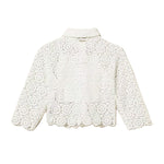 Twinset Kids Camicia Off-White in Pizzo per Bambine