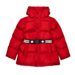 Dsquared2 Kids Giubbino Trapuntato Rosso Avvitato per Bambine