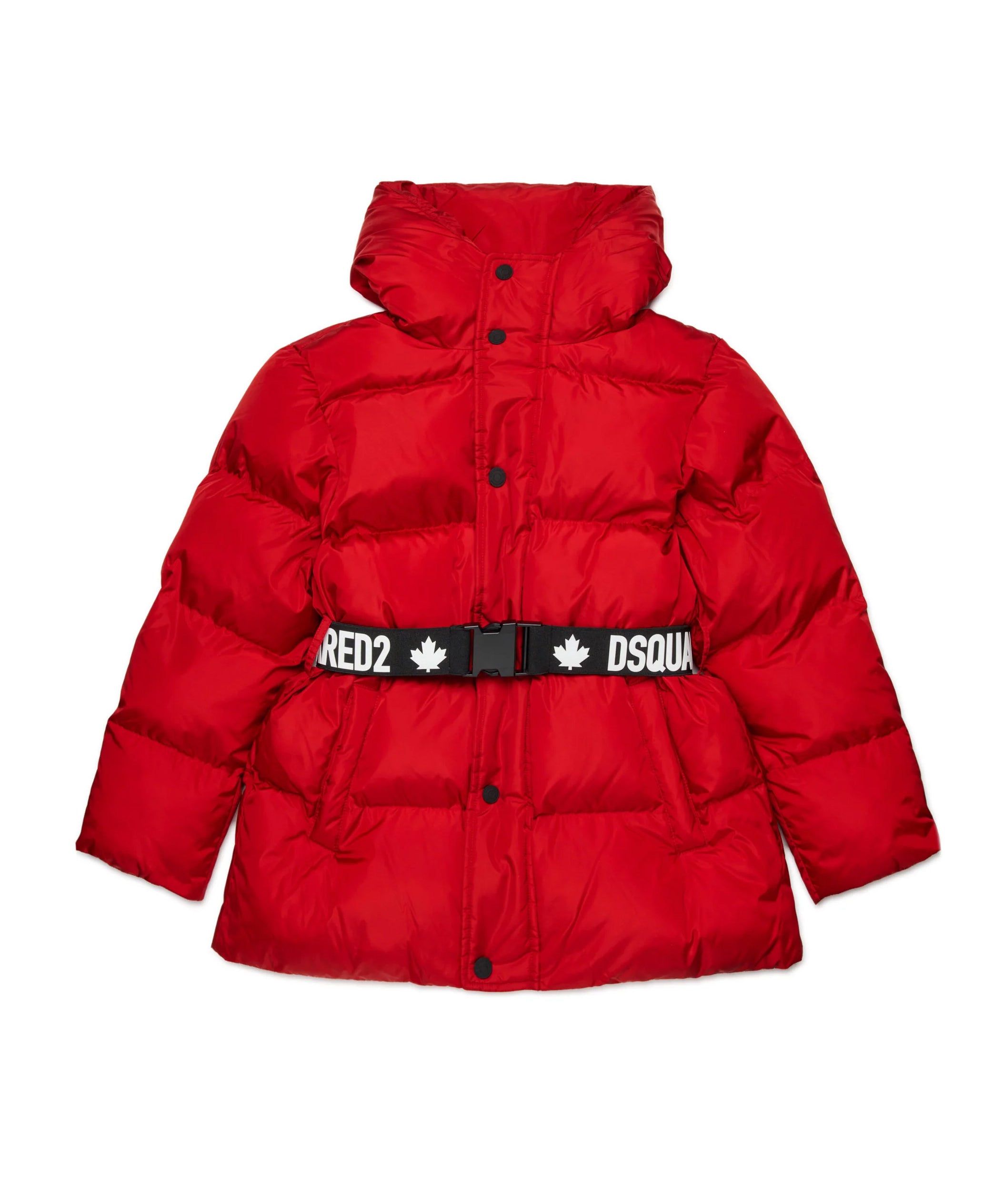 Dsquared2 Kids Giubbino Trapuntato Rosso Avvitato per Bambine