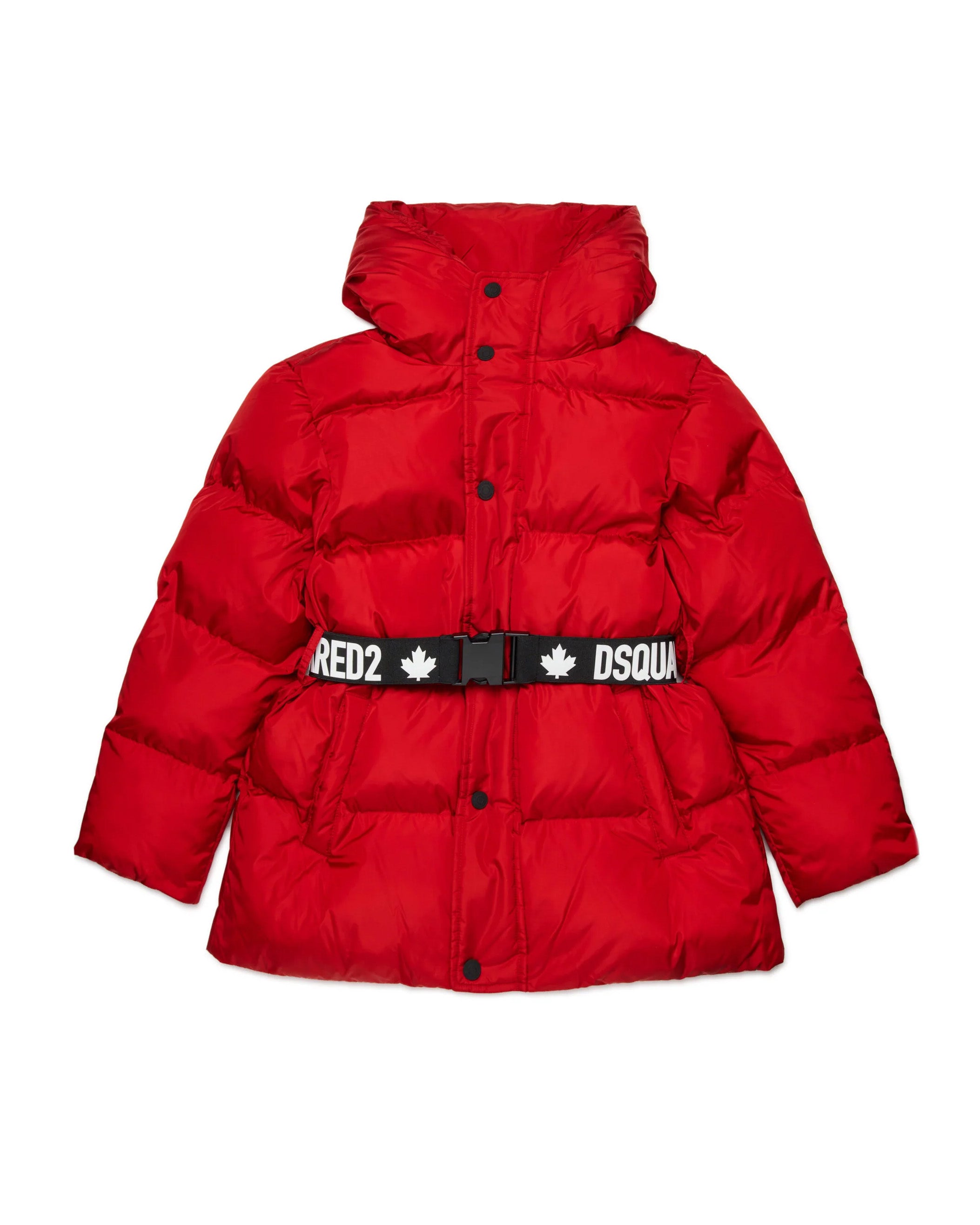Dsquared2 Kids Giubbino Trapuntato Rosso Avvitato per Bambine