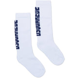 Dsquared2 Kids Calzini Bianchi con Logo a Contrasto per Bambini